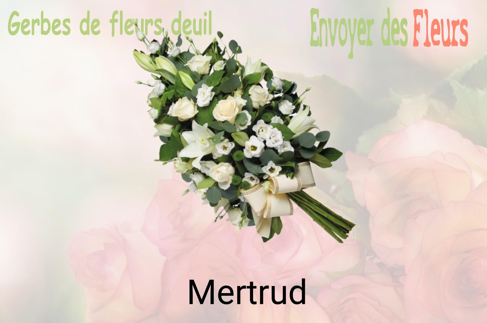 Gerbe de fleurs de deuil livrée à Mertrud